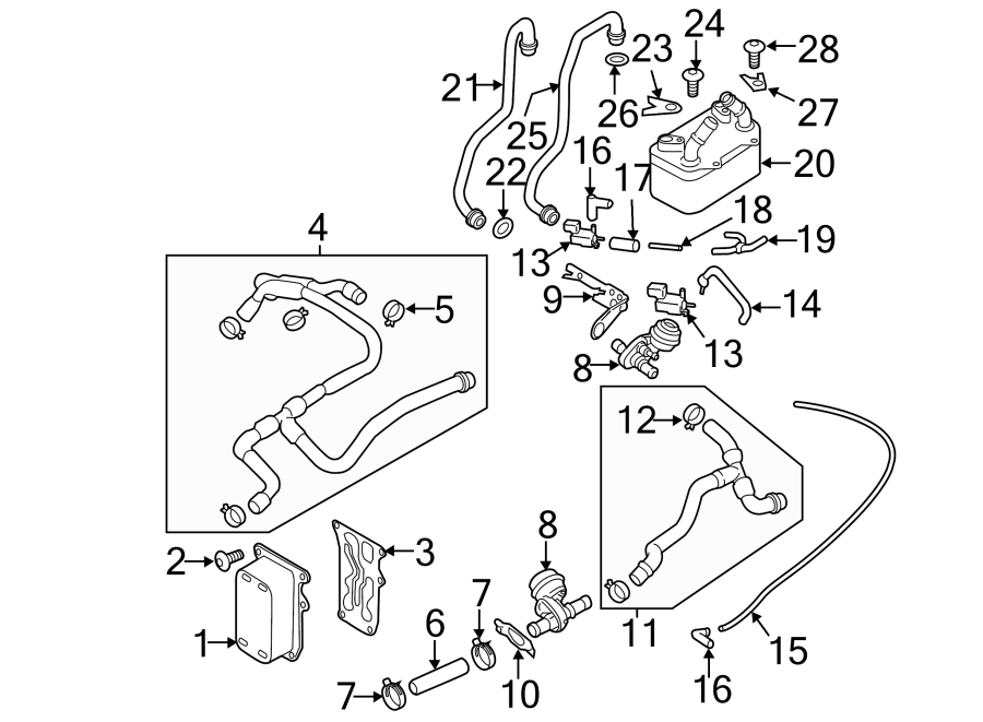 Porsche Cayman Automatic Transmission Oil Cooler. Heat exchanger. AUTO ...