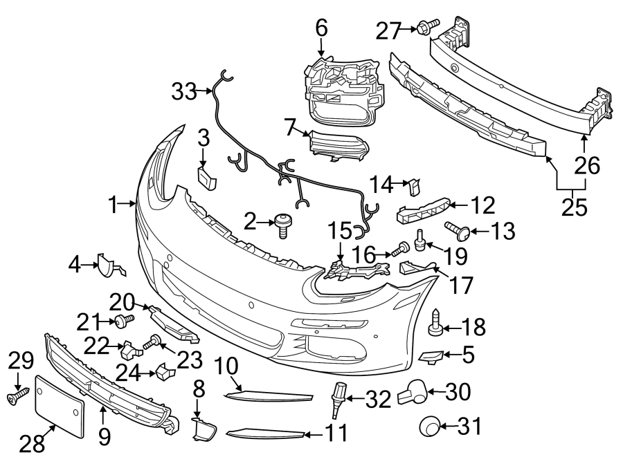 1994 porsche Bumper Trim. 2014-16. 3.0 & 3.6 LITER, black ...