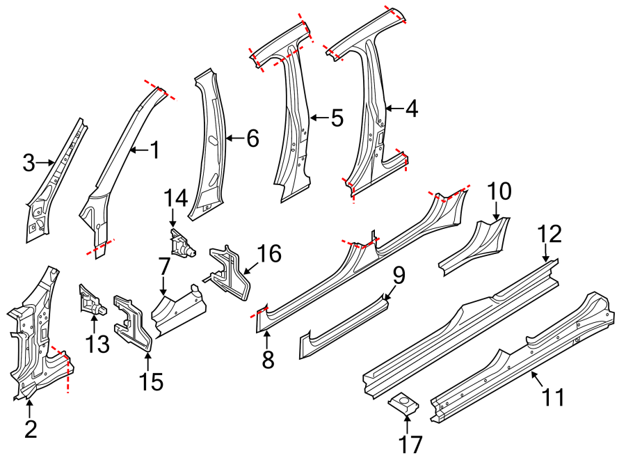 97050193800GRV - Body-b-pillar-reinforcement Body B-Pillar ...