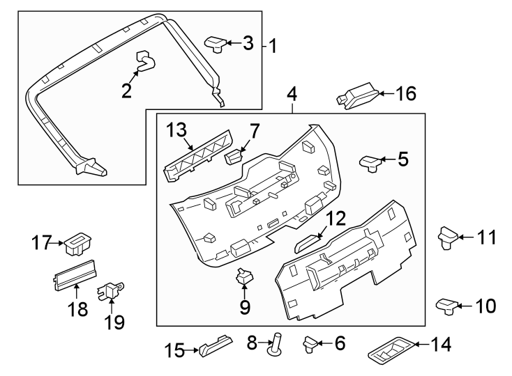 2022 Porsche Trim. Panel. Gate. Beige. Liftgate Trim - 95B867979C4H0 ...