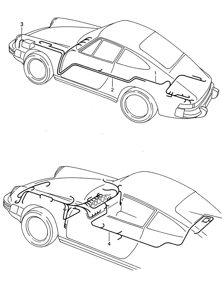 1988 Porsche 911 Wiring Harness