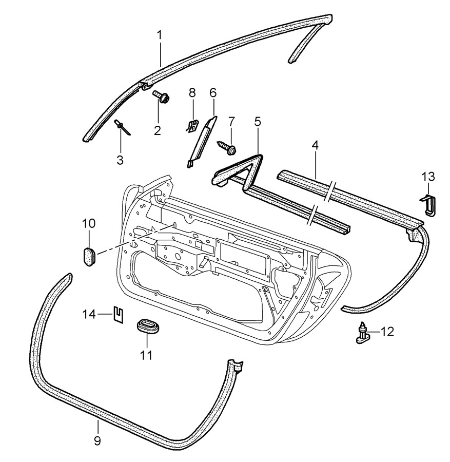 porsche-boxster-door-seal-wstrip-98653707702-porsche-atlanta