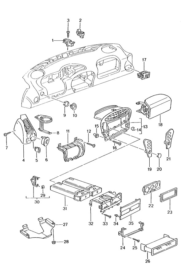 1999 Porsche Boxster Vent. Air. Grille. 1997-2002 - 99655222504B12 ...