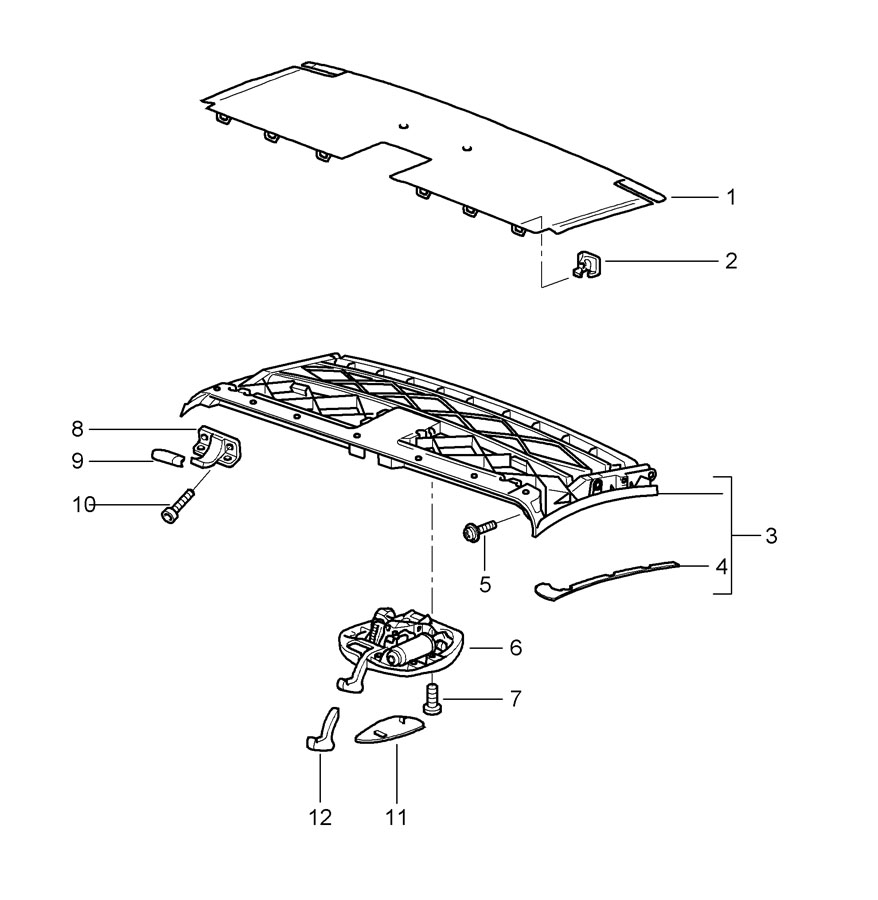 99756111702 - Porsche Convertible Top Latch | Porsche Atlanta Perimeter ...