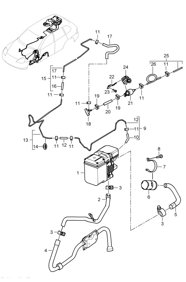 Porsche Cayenne Fuel Pump - 95557282001 