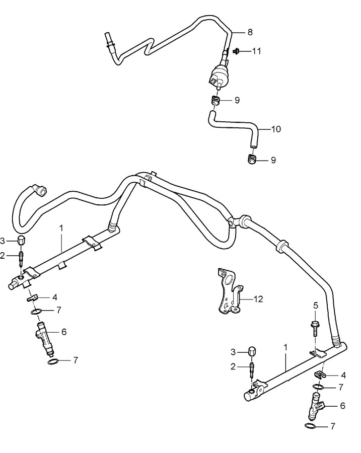 Porsche Boxster Fuel Injector O - Ring. Boxster - 99970757440 | Porsche