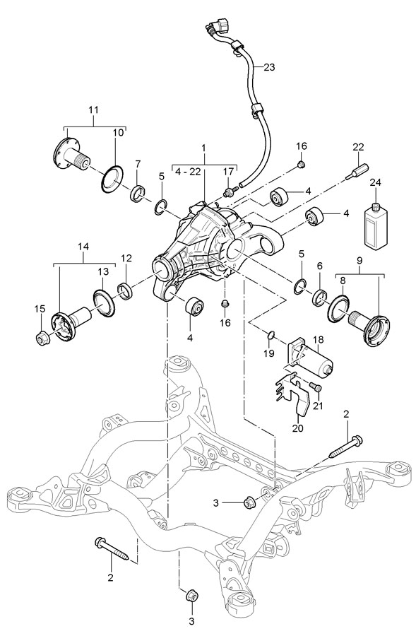 Porsche Cayenne Transmission oil container - 00004330037 | Porsche ...