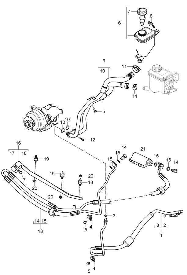 2008 Porsche Cayenne Pressure Line. Listed - 95534745130 | Porsche ...