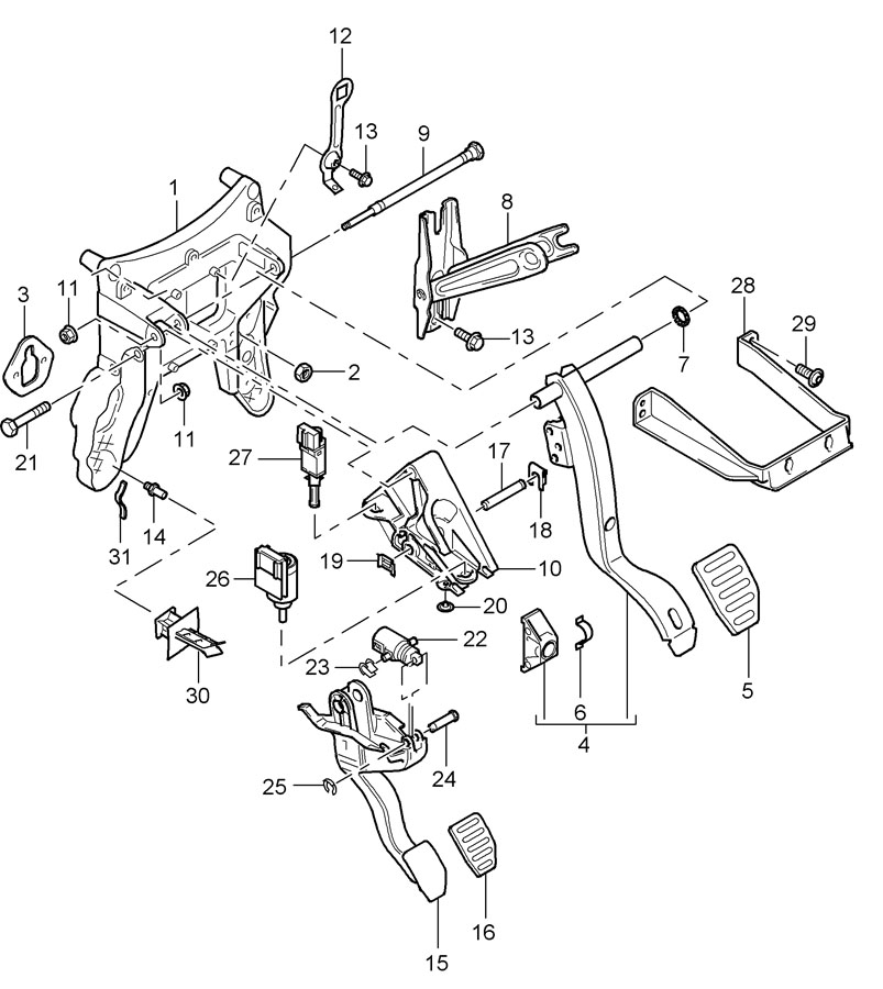 Porsche Cayenne Brake Switch - 95561311301 | Porsche Atlanta Perimeter ...