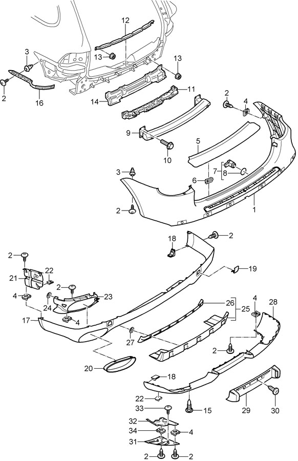 2009 Porsche Cayenne Tow Eye Cap. 2008-10 - 95550545010g2x 