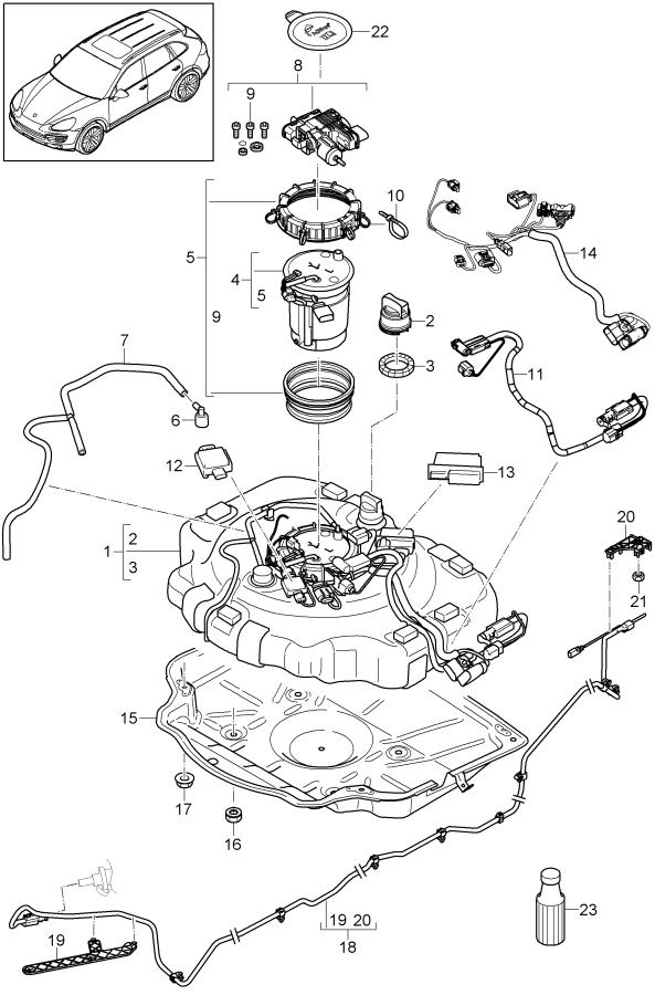 Porsche Cayenne Vacuum Reservoir - 95811307821 | Porsche Atlanta ...