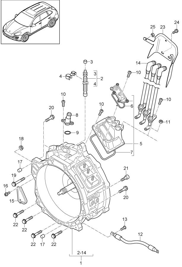 Porsche Cayenne Bolt. Round head screw 8x1 - N91189601 | Porsche ...