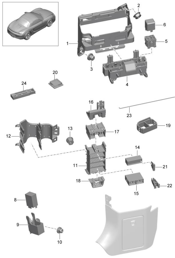 Porsche Boxster Maxi fuse. Multi Purpose Fuse 99960711100 Porsche